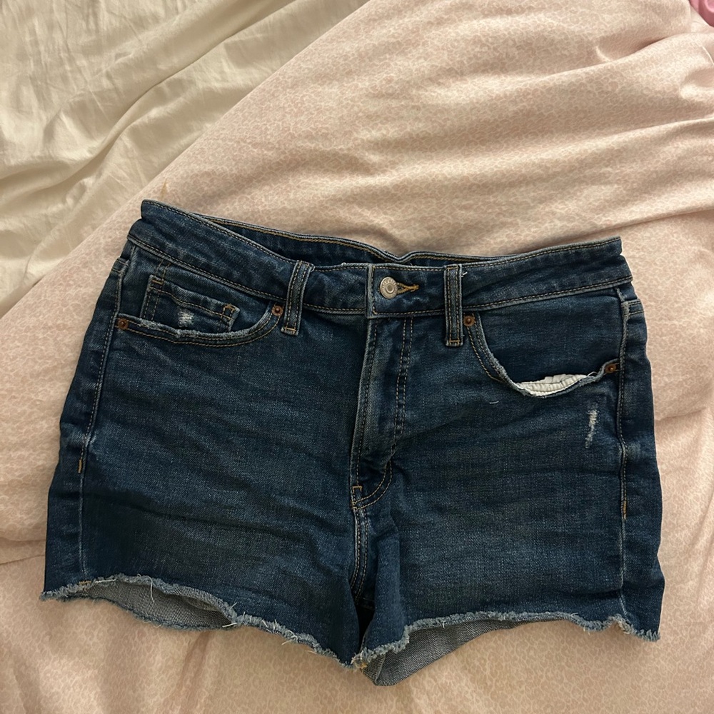 Old Navy Dark Blue Denim Cutoff Shorts
